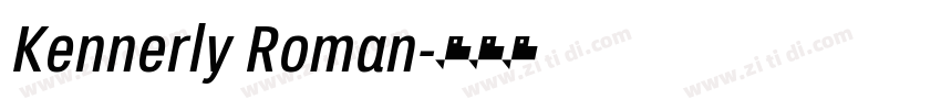 Kennerly Roman字体转换